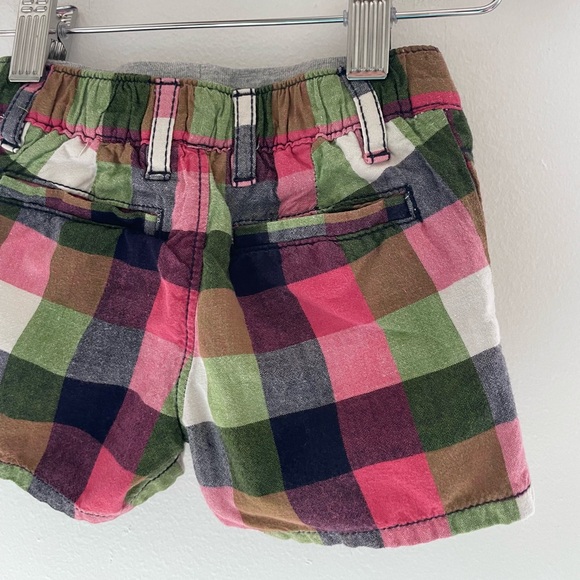 4/$20💥3M Gap Adorable Plaid Woven Cotton Twill Shorts, Comfy Waistband, Pockets - Picture 8 of 15